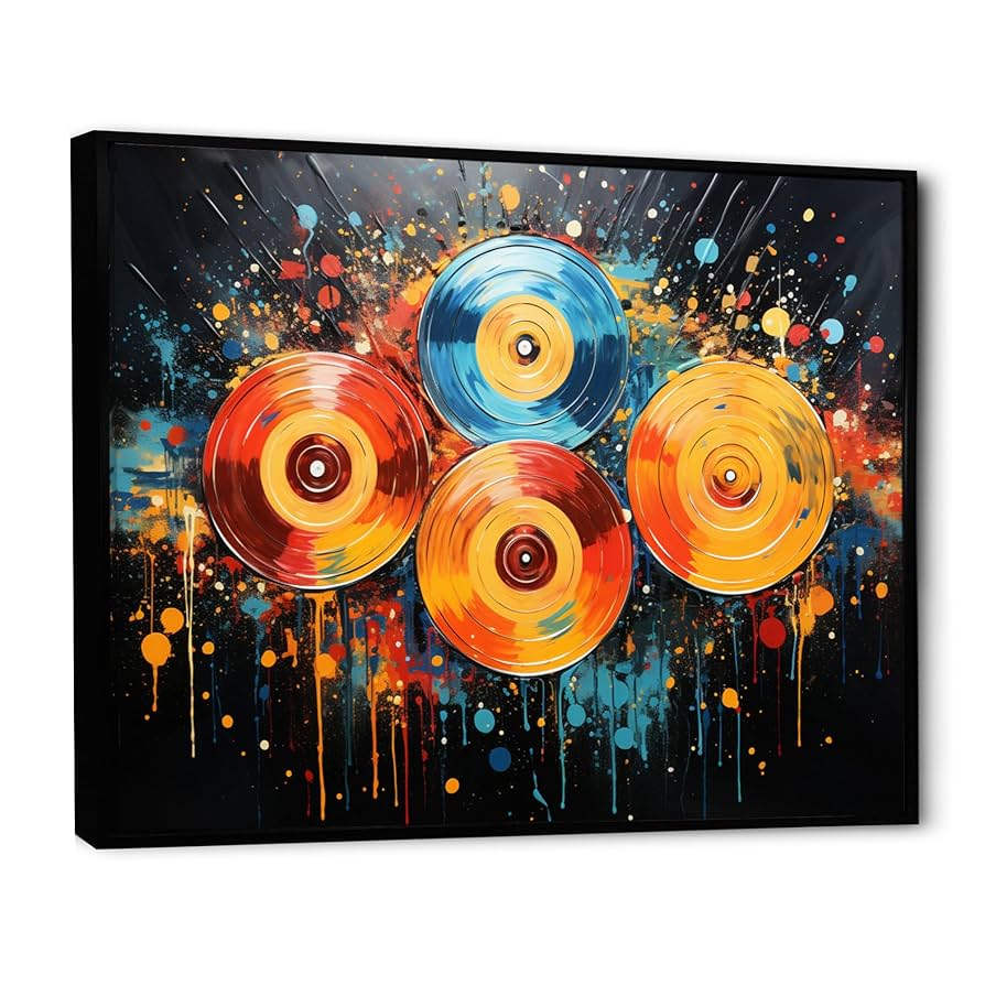 アート・デザイン・音楽 Vinyl Records and Covers by Artists Amazon.com: Vinyl Records Oversized framed wall art decor